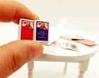 Dollhouse Poker Model Card Deck Set Miniature Playing Cards Accessories