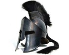 King Leonidas Steel Helmet Black Antique Finish Medieval Templar Knight