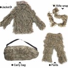 5 In 1 Ghillie Bionic Tan Suit Camouflage Birdwatch Clothing Game Hunting Tan