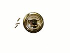 Set Of 4 Large Brass Bowler Hats For Rocking Horse Stand