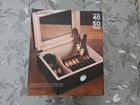 Nisb Blksmith Window Top Mahogany Wood Desktop Humidor 40-50 Cigars Ships Free