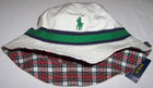 Nwt Polo Ralph Lauren Red Plaid white Green Reversible Bucket Hat Men S m Pony