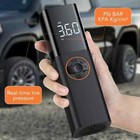 Tire Inflator Portable Air Compressor 12v Dc Corded Small Air Pump W  Led Light