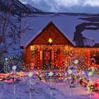 New 1pc Garden Solar Lights Outdoor Fireworks Lights Flower Path Lawn Decor Yard