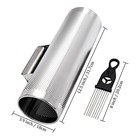 Stainless Steel Guiro With Scraper  12  X 4  Professional Latin Hand Percussion