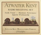 Large Original 1924 Atwater Kent Dealer s Print Promoting Early Breadboard Radio
