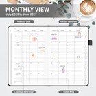 2026-2027 Planner  Weekly And Monthly Calendar With Tabs 5 8 x8 3  Black