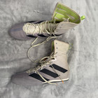 Adidas Box Hog 3 Grey Black Green Boxing Boots Size Us 13 Uk 11 5 Shoes