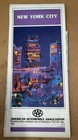 Vintage Aaa New York City Travel Map Guide 1987 N  Cooper