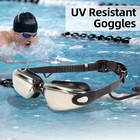 2pcs Professional Swimming Goggle Anti-fog Uv Protection Swim Glasses W ear Plug