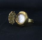 Buler Vintage Ring Watch 17 Jewels Adjustable Manual  untested no Wheel  - Ehb