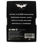 Batman Limited Edition Joker Calling Card Ingot  only 2 008 Made  Rare Le