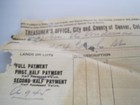 Tax Levies 1912 Denver Receipt Antique Document
