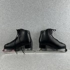 Jackson Figure Skates Black Leather Mk Mark V Blades 10 2 3 England Vintage