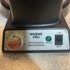 Waring Pro Wwm450pc Belgian Waffle Maker Professional Round Tested Works Nice