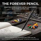 Everpen Forever Pencil metal Alloy Writing Instrument  With 12 Colored Refill   