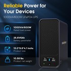 Goldenmate Lifepo4 Ups 1000va 600w Battery Backup  Pure Sine Wave For Pc Router