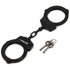 Police Stainless Steel Heavy Duty Handcuffs Law Enforcement Security Gear Black