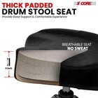 5core Drum Throne Padded Guitar Stool Backrest Drummer Seat For Adults   Kids