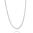 1mm Round Box Chain Necklace - 925 Sterling Silver - 16  18  20  24  Polished