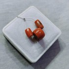 Natural Red Coral Beads Irregular Barrel Tube Loose Gemstone Beads