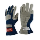 351022rqp Sfi 3 3 1 Blue   Gray Nomex Race Gloves - Small
