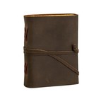Leather Journal 10x13 Handmade Buff Leather Diary Deckle Paper 200 Pages