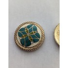 Lindsay Phillips Interchangeable Shoe Snaps For Switchflops Green Gold 