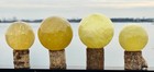 Wholesale Lot 4-5 Pcs Natural Lemon Quartz Sphere Crystal Healing Energy