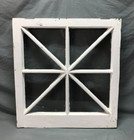 Antique Vintage Single 8 Lite Window Sash Shabby White Chic 27x28 Old 518-25b