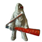 Barclay Manoil Army Lead Toy Soldier Hot Papa Figure Gray 1930s