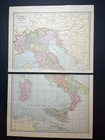   xlarge   1922 Map Of Italy Fm 1922 Cram s Home-library Atlas See Descrip