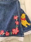 Vintage Winnie The Pooh Skort Girls 18 Months Embroidered Denim