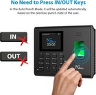 Ngteco Wifi Fingerprint Time Clock App Employee Attendance Machine Small Biz