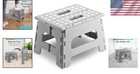 Versatile Folding Step Stool - Safe Kids   Durable For Adults  300 Lb Capacity