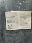 Pottery Barn 2 Belgian Flax Linen Drapes 50x84  Chambray Blue Blackout