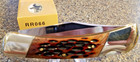 Rough Rider Rr066  Amber Jigged Bone Lockback  4-7 8   1-blade  Full Blade Etch