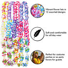 12 Pack Thickened Hawaiian Leis Floral Necklace For Hula Dance Luau Party Favors