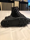 Rare Vintage Randy Canvas Football Cleats Black Made In Usa Size 8