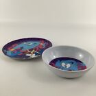 Disney Aladdin Genie Plate Bowl Toddler Dishes Lot Child Dinnerware Zak Vintage