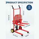 450lbs Hydraulic Lift Pallet Stacker 36in Portable Forklift For Garage Use  Red