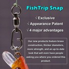 Black Ball Bearing Swivel With Snap 25 100pc Stainless Split Ring Lure Connector