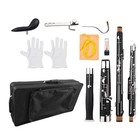 Exquisite Professional Bassoon C Key Woodwind Instrument In Black