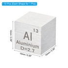 10pcs Element Cube 10mm Density Cube High Density Element Cube Unique Metal Cube