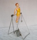 1950s Vintage Ussr Russian Child Mechanic Wind Up Celluloid Toy Gymnast Rare