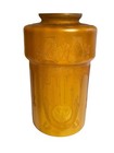 Antique Art Deco Hand Cut Amber Glass Lamp Shade