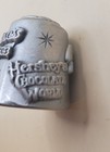 Nicholas Gish Signed Reeces Pieces Pewter Thimble - Book Piece
