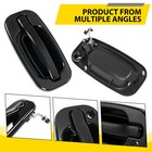 Door Handle Set For Chevy Silverado 1500 1999-2006 Smooth Black Front Outer 2pcs