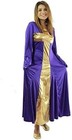 Danzcue Womens Praise Cross Long Dress Large  Deep Purple-gold 