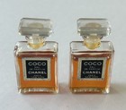 Lot Of 2 Coco Chanel Eau De Parfum Paris Mini Splash Travel Bottle 4 Ml Vintage